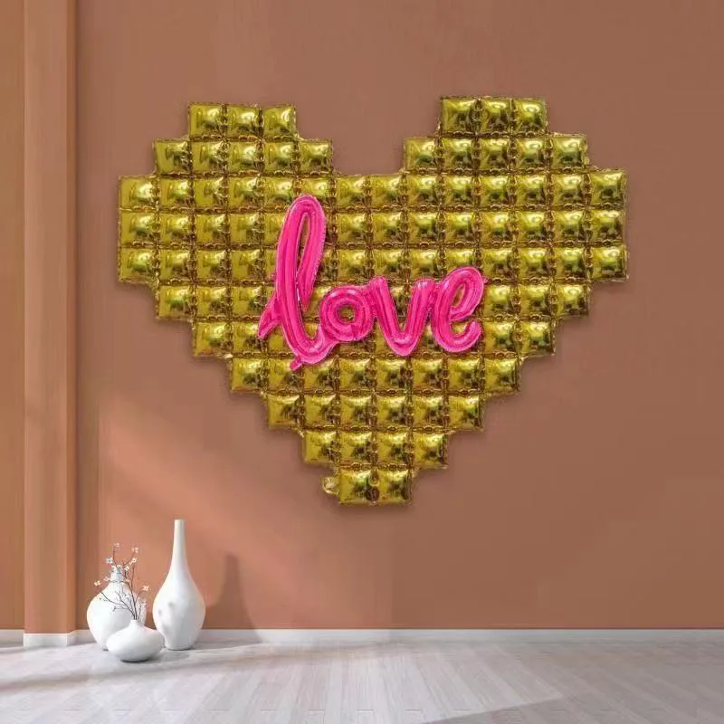1 Stück Große Hintergrund-Wanddekoration Herz-Love-Ballons für Frauentag, Valentinstag, Königinnentag, Hochzeit, Heiratsantrag – Detail 11