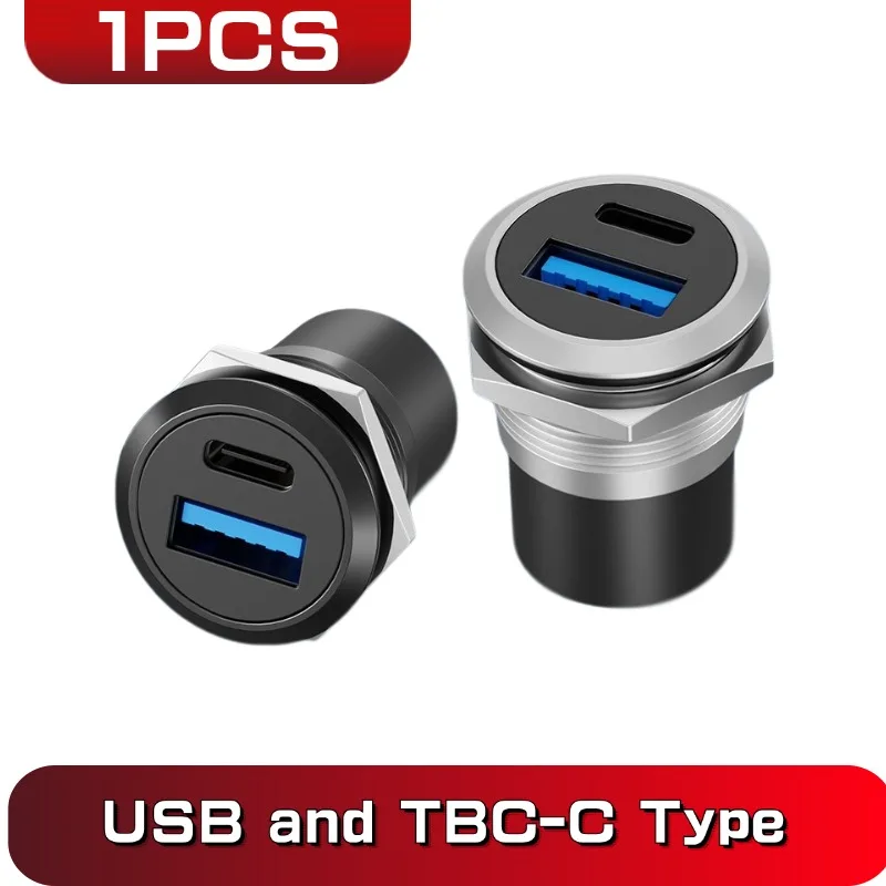 

1PCS C-type TBC aluminum alloy direct module round thread USB module connector data transmitter