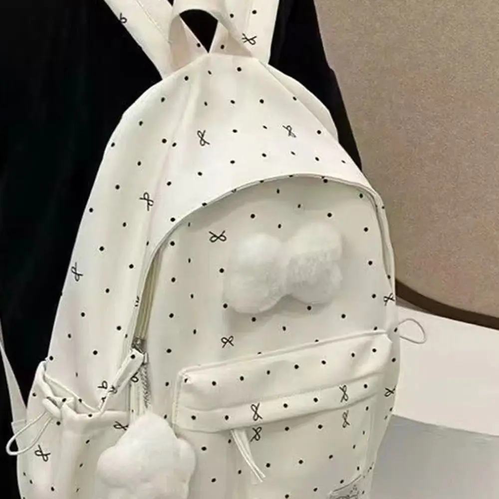 حقيبة ظهر لطيفة ذات سعة كبيرة على شكل فيونكة وخفيفة للغاية من النايلون للفتيات حقيبة سفر قابلة للتنفس #3