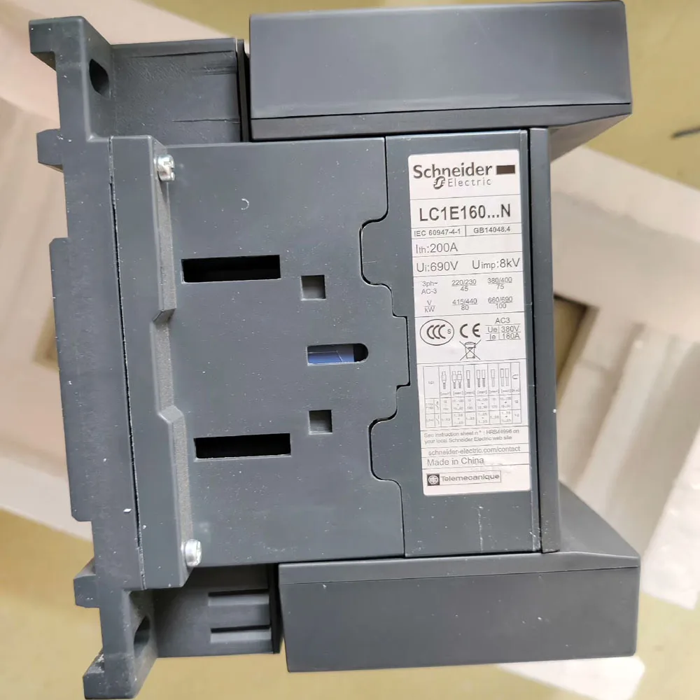 Imagem -05 - Dispositivo de Contato Schneider-electric Original Lc1-e Telemecanique Lc1e160m5n 160a 3p 3no Contator Trifásico 220v ca 50hz