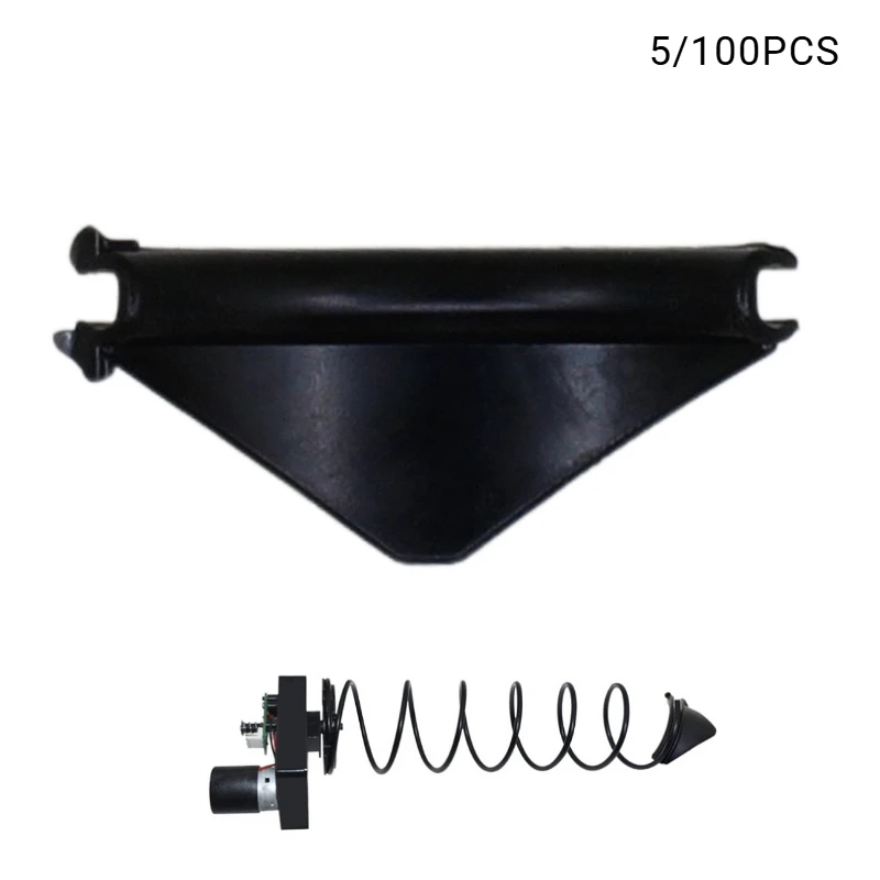 5/100PCS Spring Cargo Path Plastic Scraper for Snack Vending Machines Spiral Product Pusher Spring Plastic Black / White