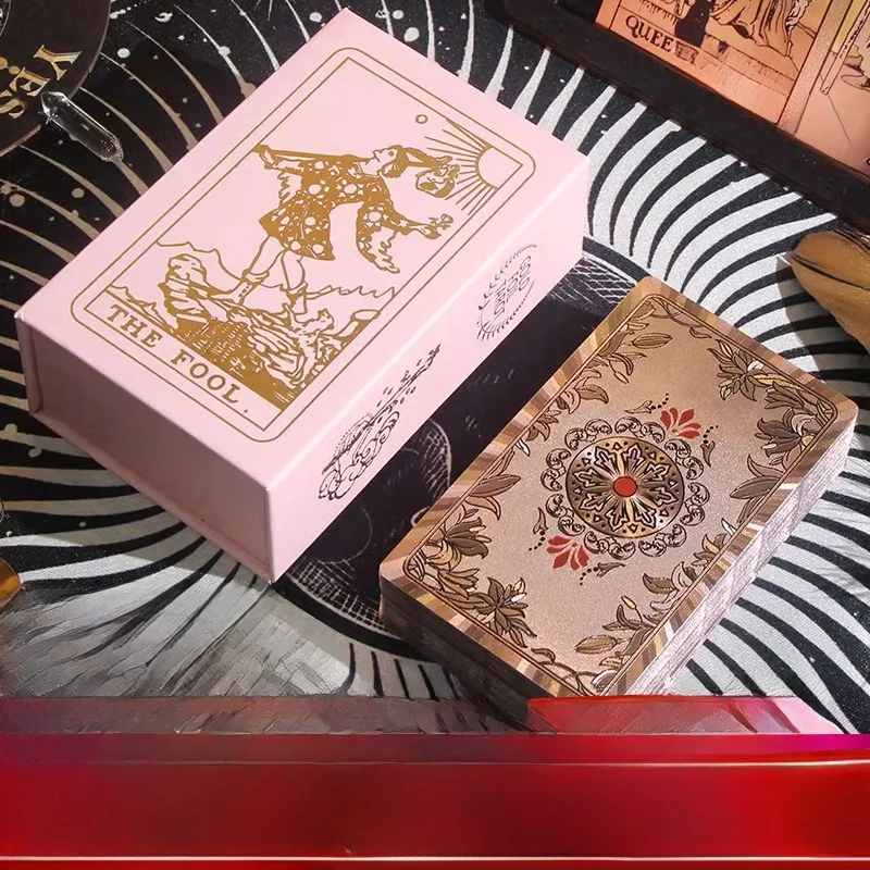 初心者向けの高度なコンプリートセット-クラシックタロットカード-高級感のあるテーブルクロス-フルセット-wuojie-クリーニングツール-カジュアルゲーム