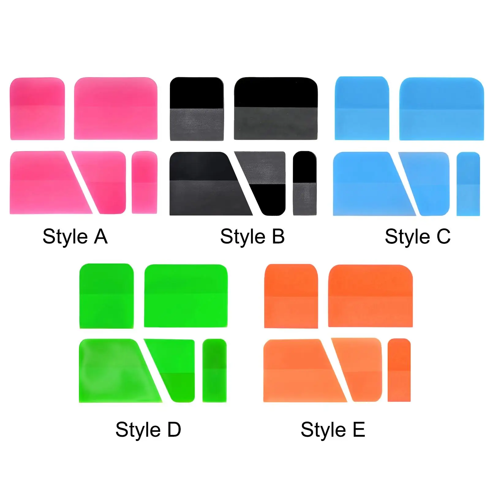 

5 шт. универсальные аксессуары для скребков PPF для защитной пленки для зеркальной краски