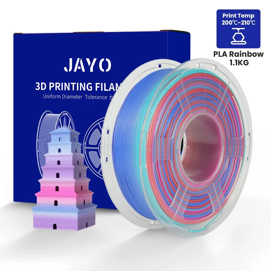 JAYO 1Roll 3D Printer Filament PLA/PETG/SILK/PLA Meta Filament 1.75mm 3d PLA Printing Materials for 3D Printer Arrive quickly