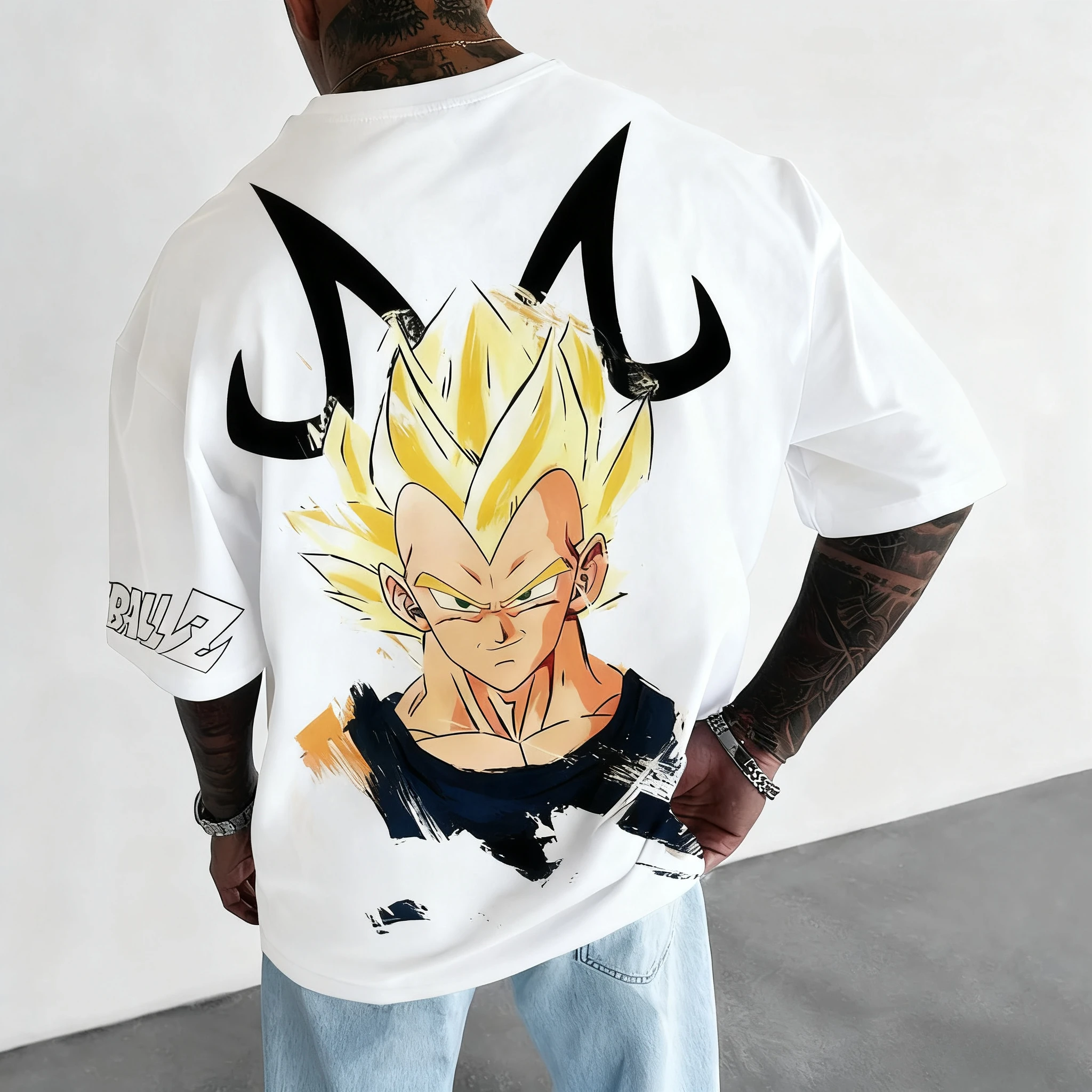 جديد لعبة دراغون بول جوكو مطبوعة قصيرة الأكمام بانداي فضفاضة للرجال والنساء 2026 الصيف تنفس رياضي موضة تي شيرت ins