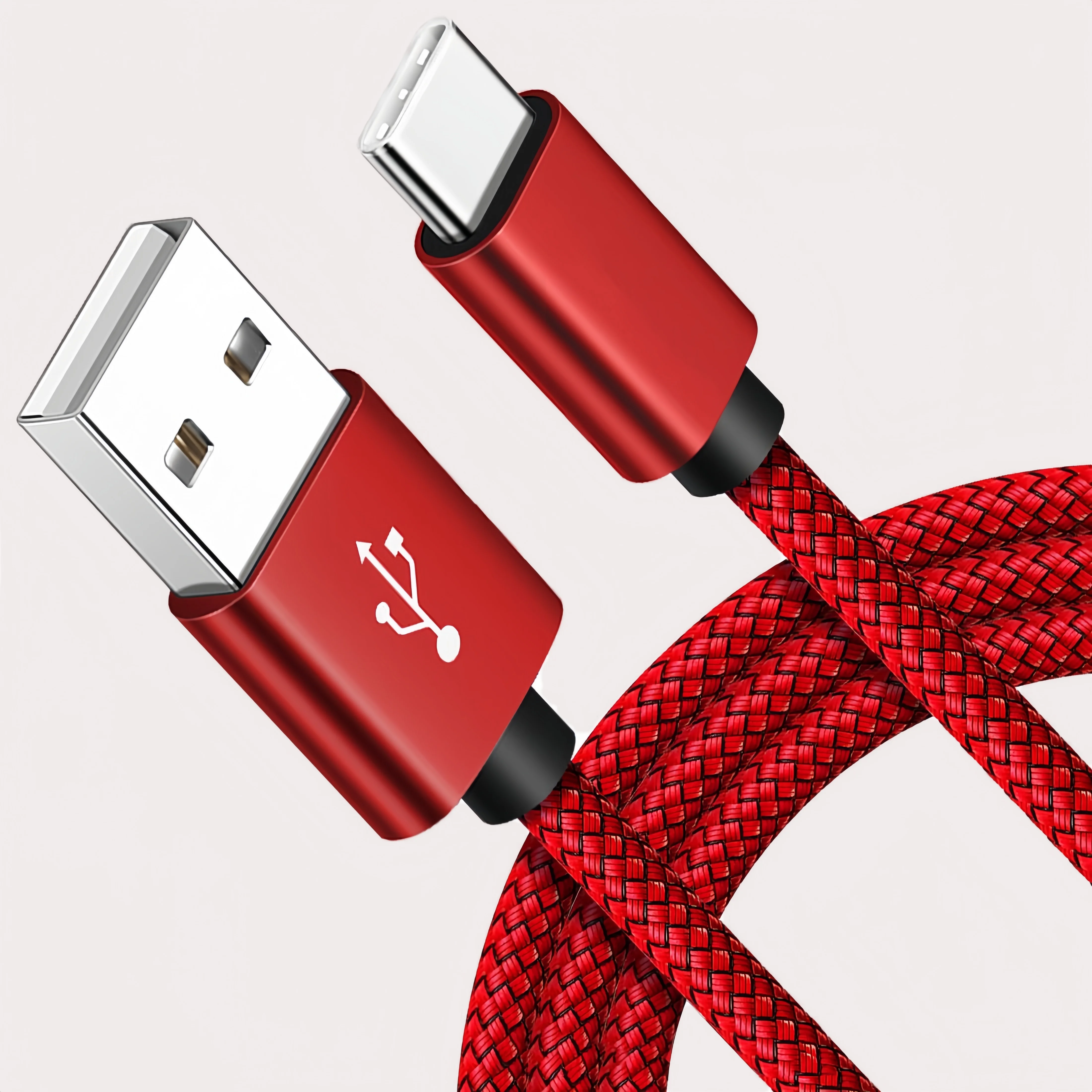 5 stücke 10 stücke USB A zu Typ C Ladekabel Nylon Geflochtene High-Speed Datenkabel Für Samsung Huawei android USB C Schnelle Lade