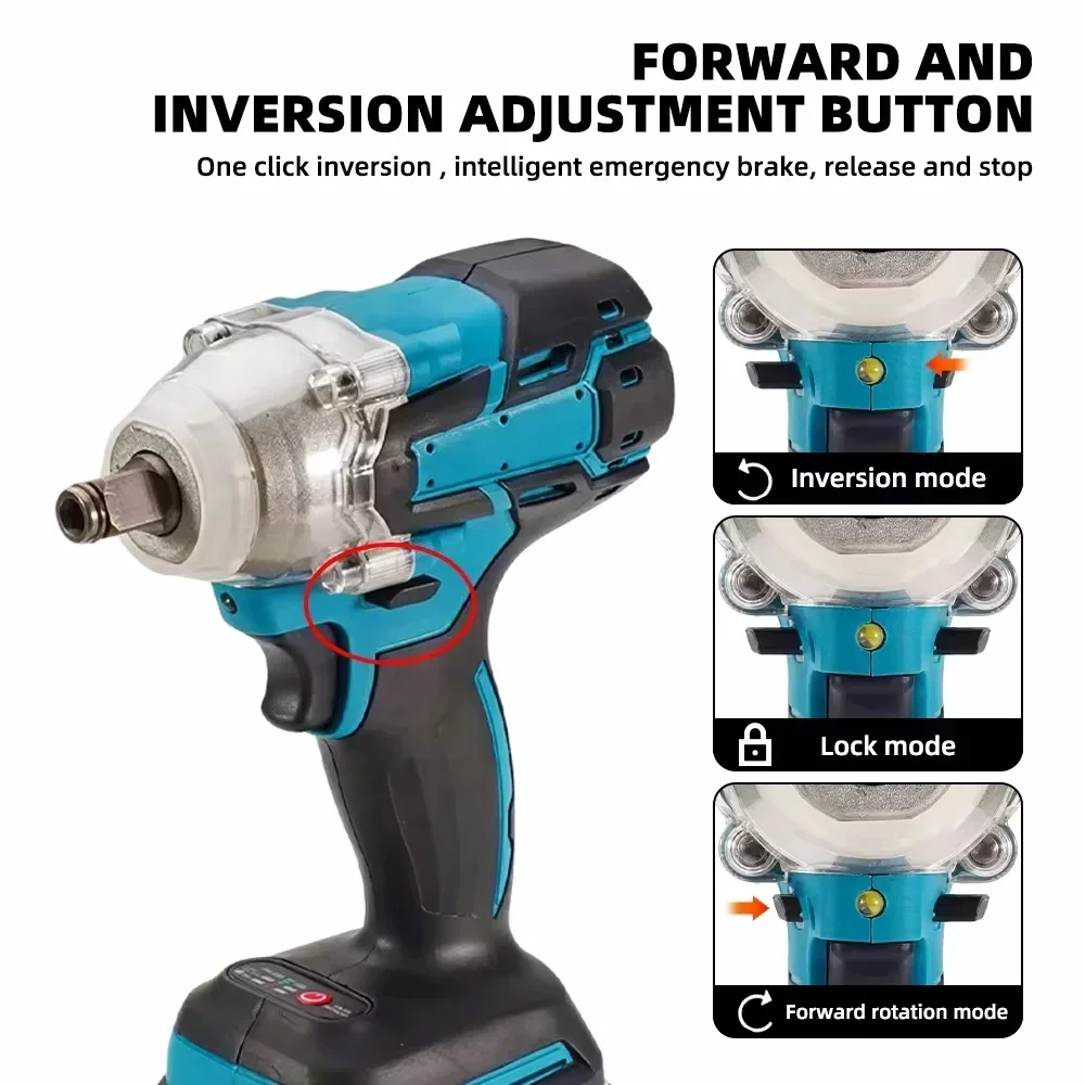 European standard Cordless electric impact wrench Electric tool brushless electric wrench hand drill 21V battery