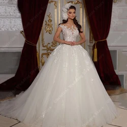 V-Neck Women Wedding Dresses Modern Sleeveless Robes 2024 Mopping Length A-Line Bohemian Princess Vestidos De Novias Customized