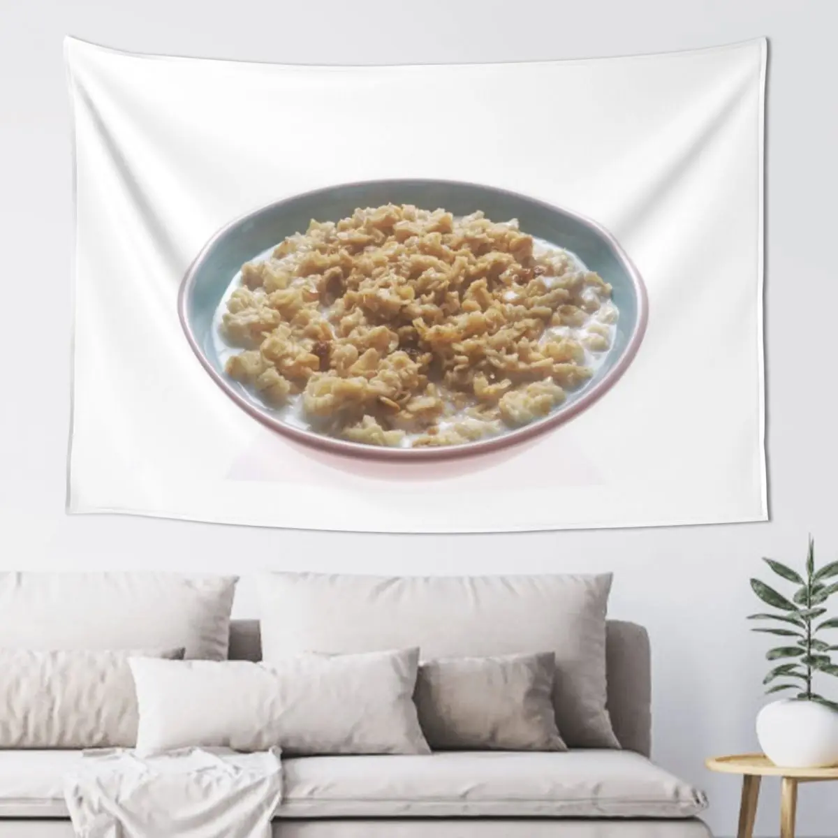 

Bowl of Oatmeal Tapestry Wall Decorations Tapete For The Wall Wallpaper Home Supplies Tapestry