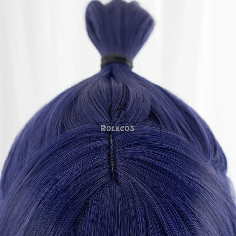 ROLECOS Capelli sintetici Gioco LOL Immortal Journey Irelia Parrucche Cosplay Irelia Halloween Parrucca lunga 100 cm blu scuro Capelli sintetici