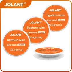 1 Roll JOLANT Dental Orthodontic Ligature Wires for Braces Arch Wire Stainless Steel Material Round 0.2/0.25/0.3/0.4/0.5mm