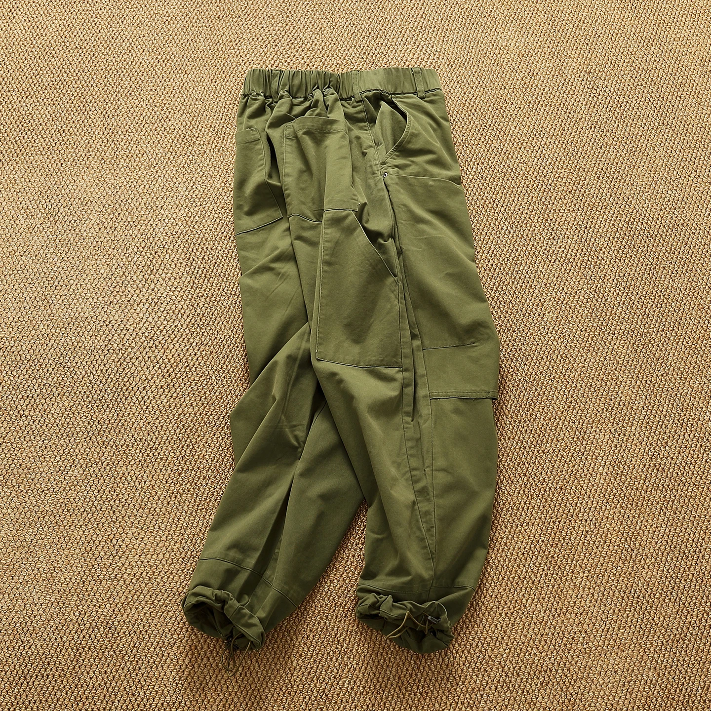 

High Street American Deconstructed Patchwork Casual Pants Men Women Autumn Paratrooper Loose Workwear Trousers Cotton Canvas