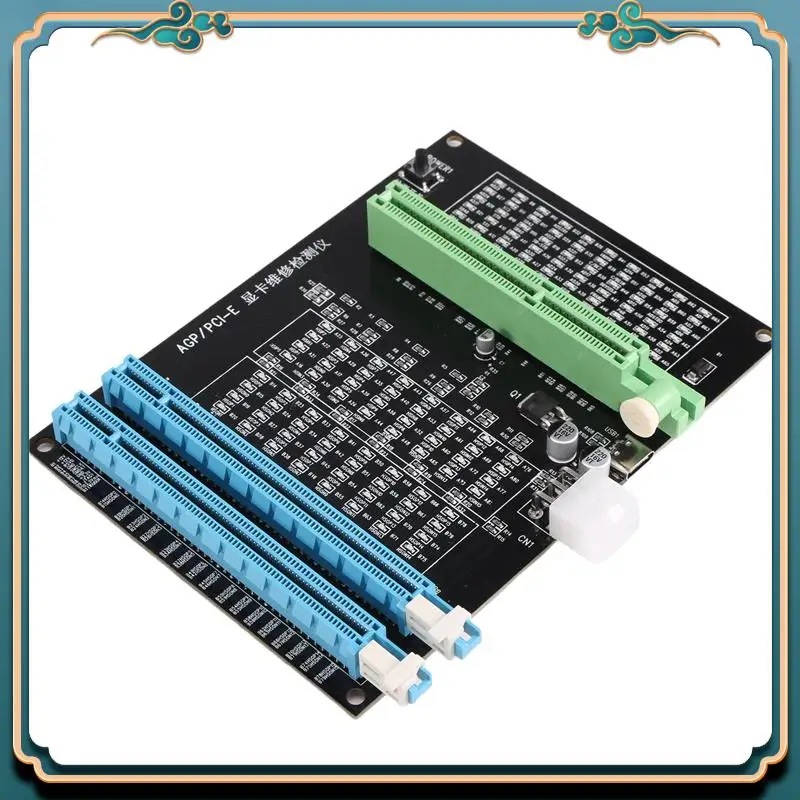 ABJG-AGP PCI-E X16 Dual-Purpose Socket Tester Display Image Video Card Checker Tester Graphics Card Diagnostic Tool