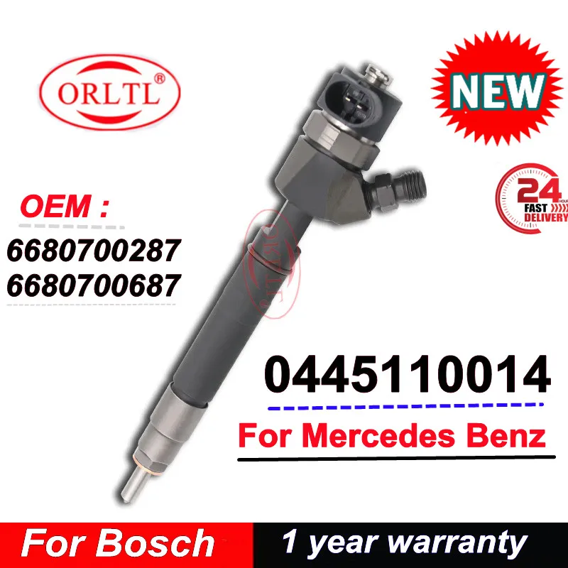 

Дизельный инжектор 0445110014 6680700287 6680700687 Форсунка впрыска топлива 0 445 110 014 OEM 0986435005 Для Mercedes Benz