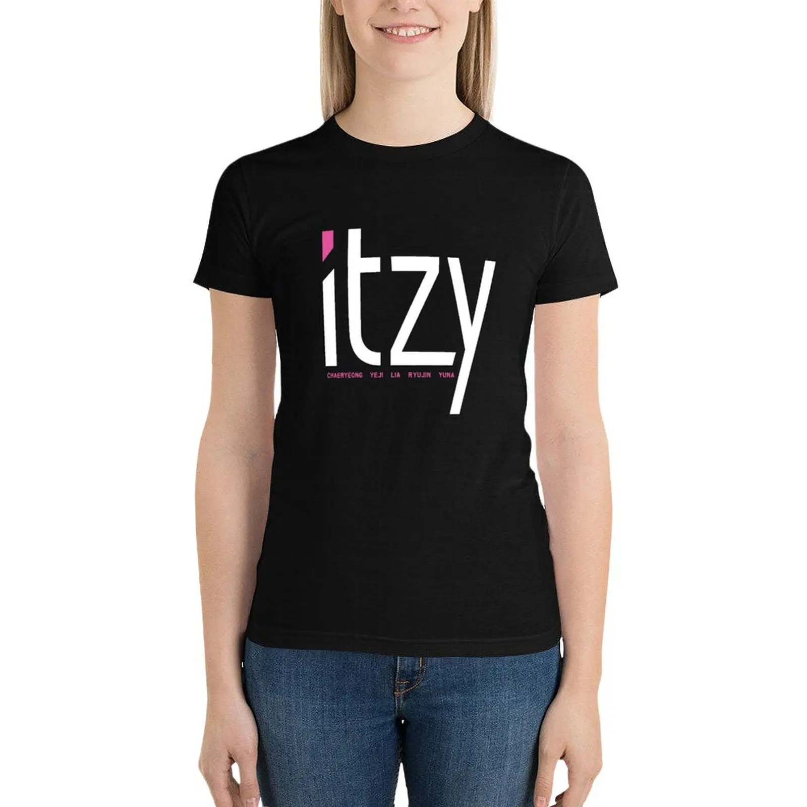 Itzy KPOP Girl Group Dalla Dalla T-Shirt plus size tops korean fashion t shirt Women