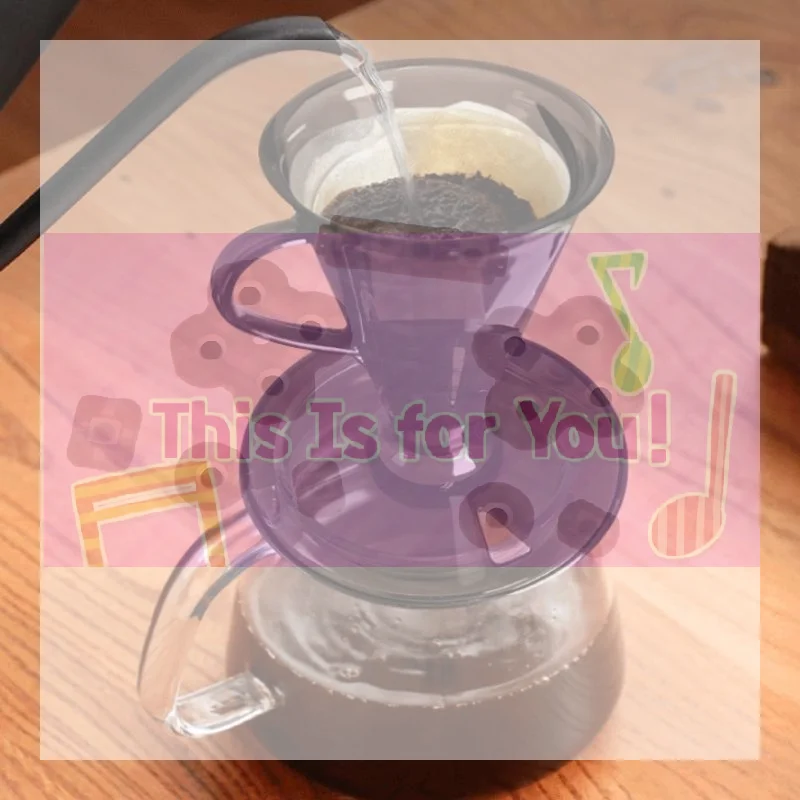 

【MA】Clear Resin Conical Coffee Dripper With Spiral Design Reusable Coffee Filter Cup For Home Office Pour Over Coffee Brewing