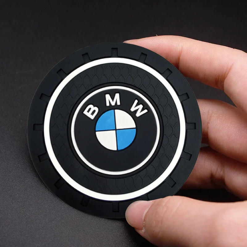 Car Goods Car Anti Slip Coaster Anti-noise Water Cup Pad Cushion For BMW M E34 E36 E60 E90 E46 E39 E70 F10 F20 F30 X5 X6 X1 M3