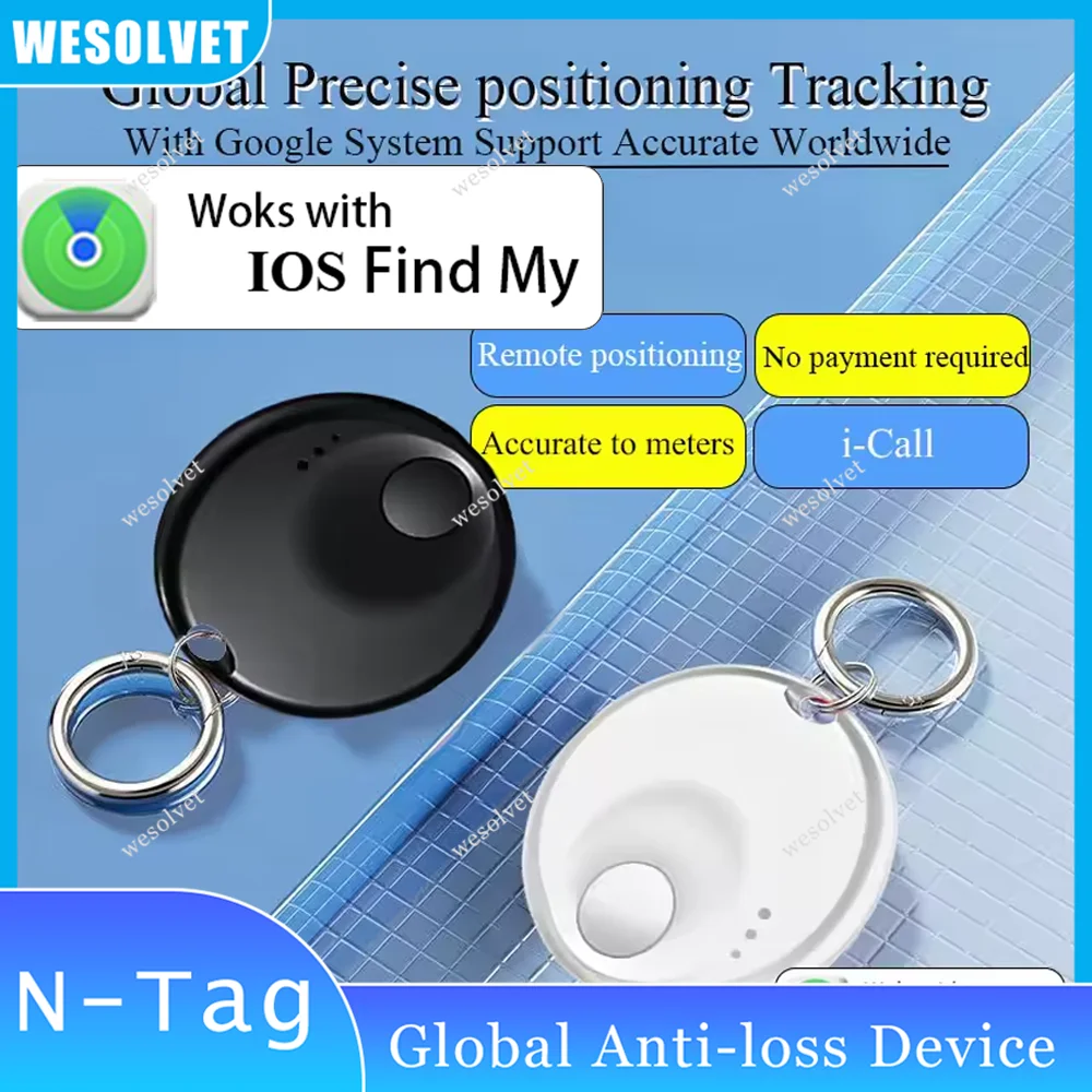 

Smart Tracker Tag Keys Finder Item Locator Smart-Tag Up to 365 Days Battery Finder For Apple's Phone Find My (only IOS)