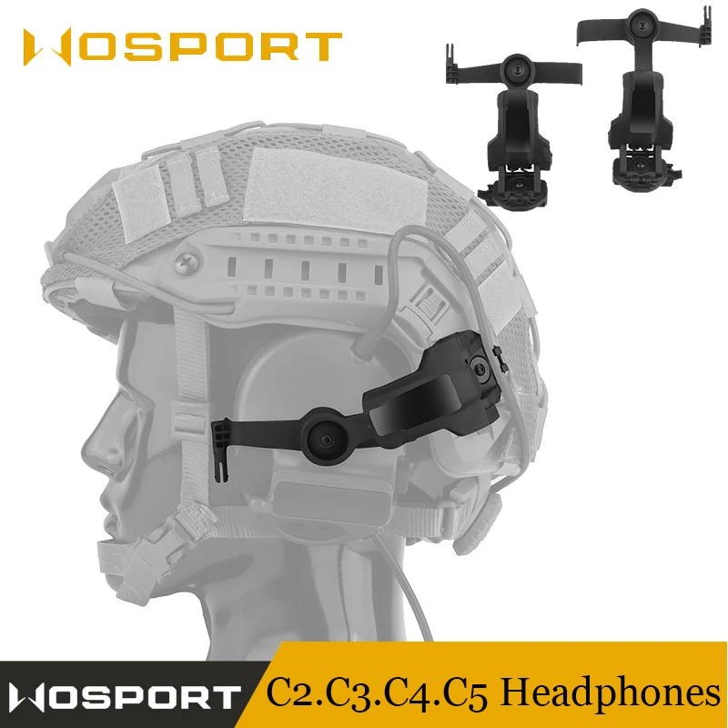 

Quick Helmet Rail Mounting Adapter for Hunting, Headphone Holder, OPS CORE, ARC, Wendy, M-LOK, Headphone Accessories