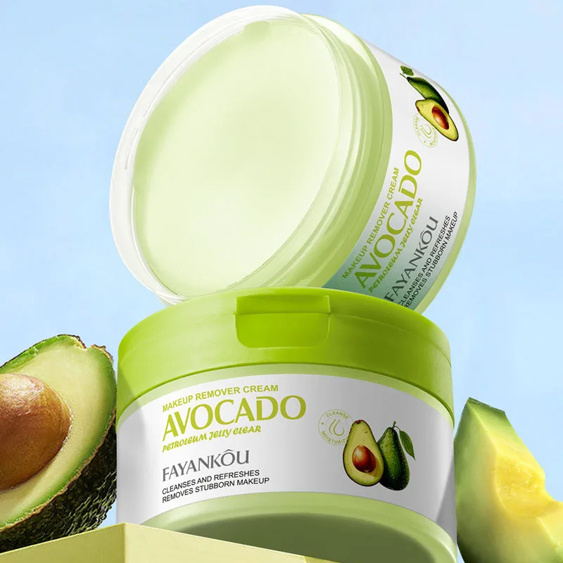 Avocado Makeup Remover Cleansing Balm Moisturizing Creamy Gentle Unirritating Face Cleansing Makeup Remover Cream Cosmetics