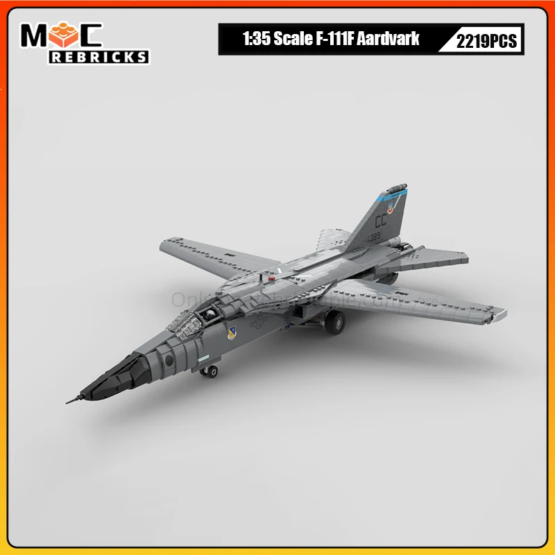 

Африканские военные ВВС F-111F Aardvark Fighter MOC, строительные блоки, сборная модель, сделай сам, головоломка, наборы кирпичей, коллекционные игрушки
