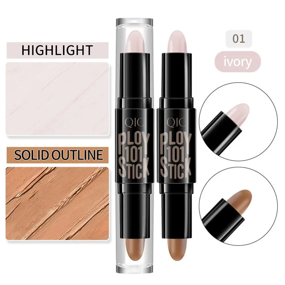 V Gesicht Doppelkopf Kontur Stick High-Light Shadow Concealer Stift wasserdicht und schweiß fest langlebigen Make-up-Stick