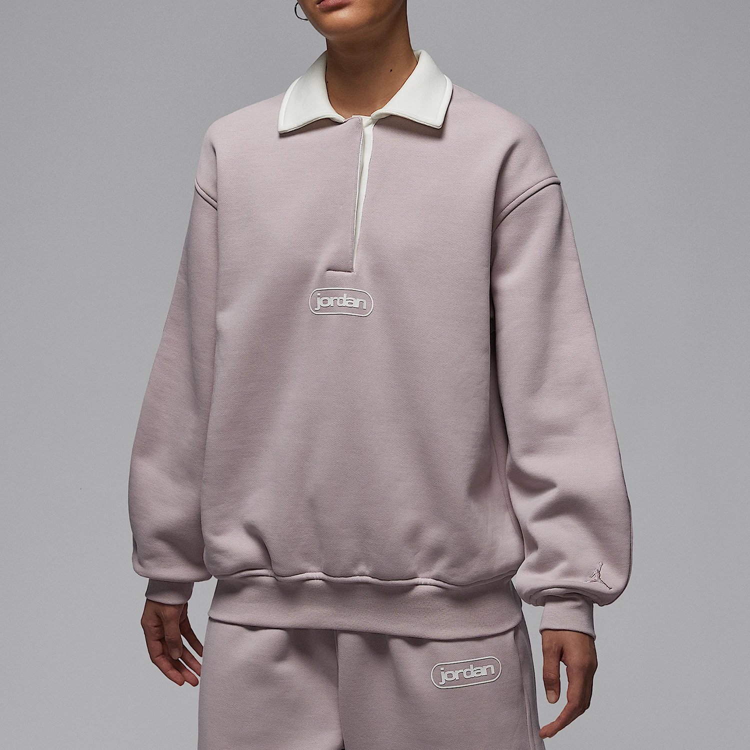 

Оригинальная женская спортивная толстовка Nike JORDAN с воротником, свободного кроя, износостойкая, модель IF0997-627