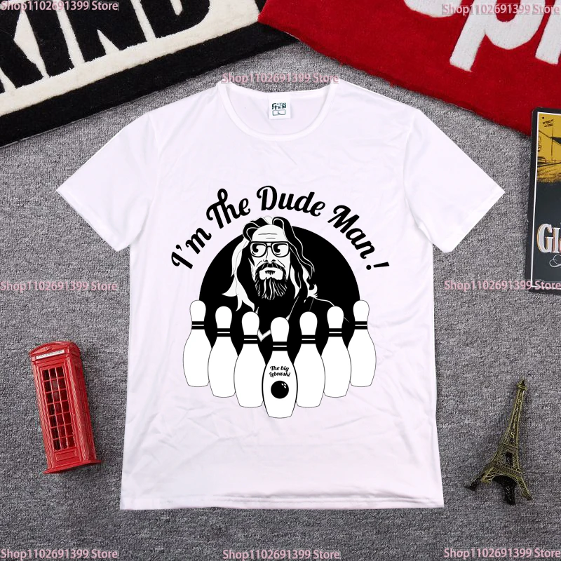 تي شيرت GTA Big Lebowski Jeff Bridges The Dude تي شيرت رجالي رائع Camiseta تي شيرت رجالي مصمم ملابس الشارع الشهير