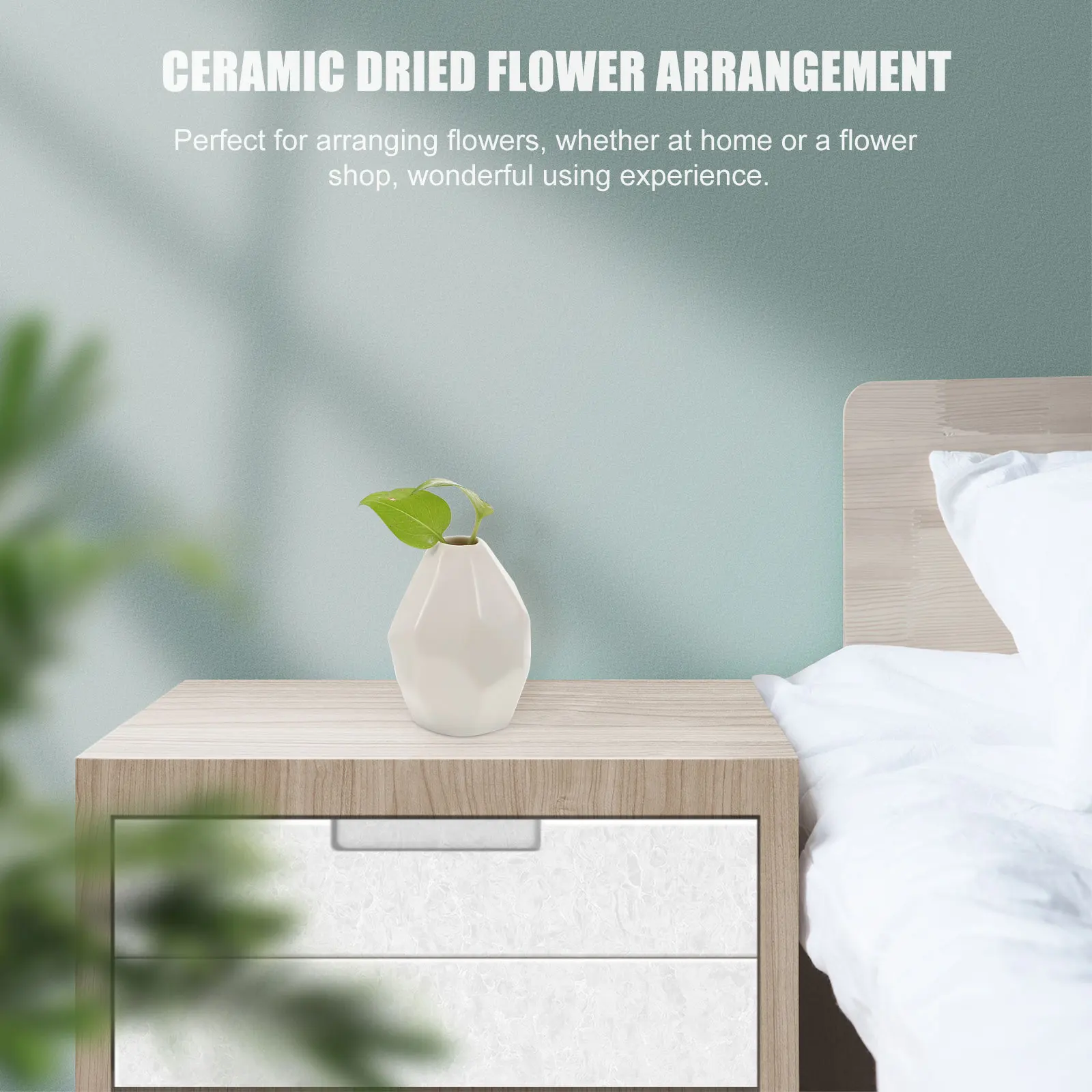 

Ceramic Flower Vase Quality Material Perfect for Home Office Desktop Flower Arrangement Container Decoration