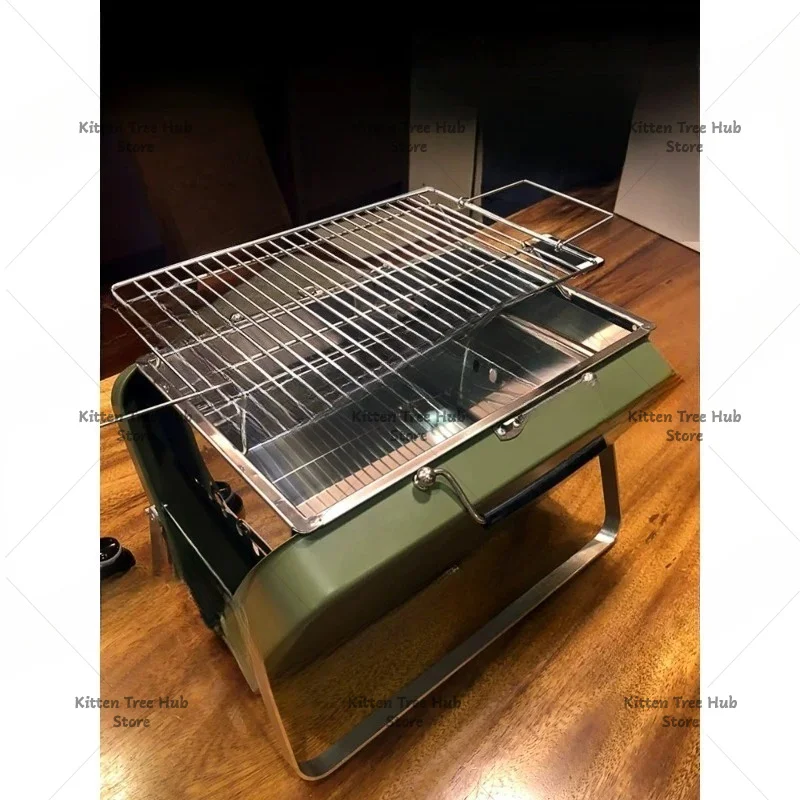 Cross-border BBQ Grill, Portable Grill Charcoal Firewood Portable Folding Set