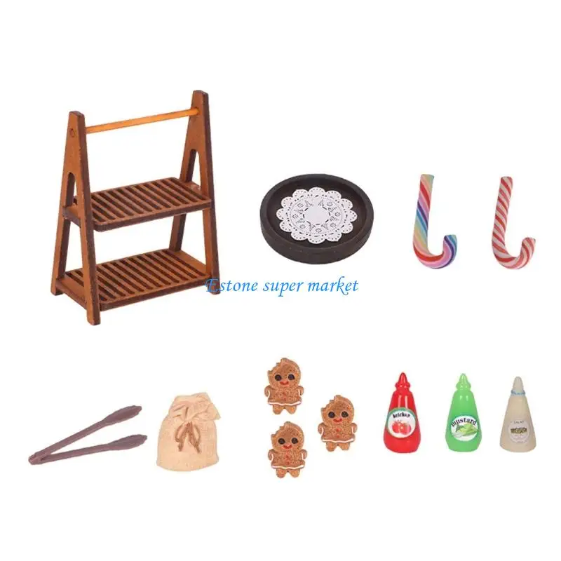 090B Pastries Mini Dessert Bread For Dollhouses Party Scene Child Safe Smooth Surfaces Easy Cleaning