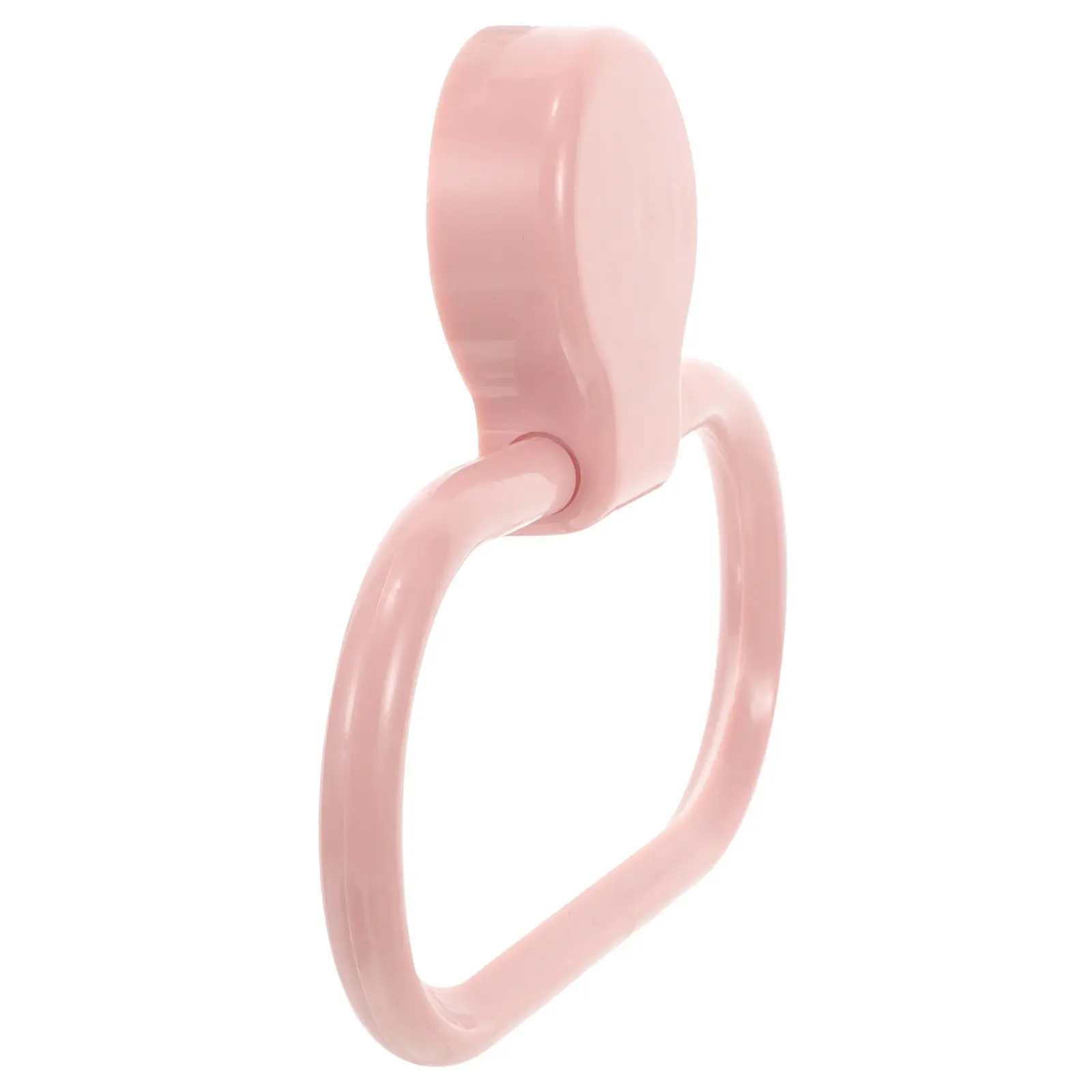 

Stylish Pink Towel Ring Self-Adhesive Holders for Bathroom Kitchen Use No Drill Installation ABS Quality Build