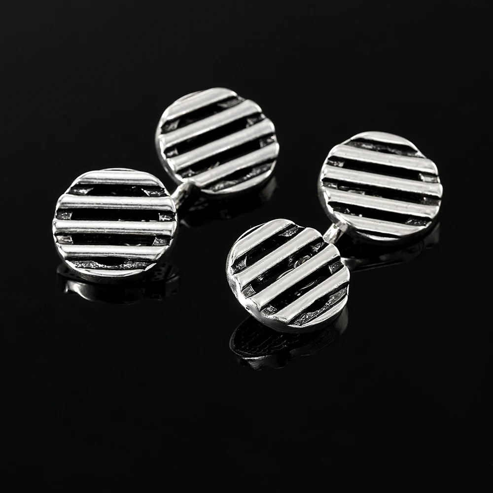 8Styles Personality Design Double Boho Pattern Link Cufflinks For Men Vintage Sweater Button For Women