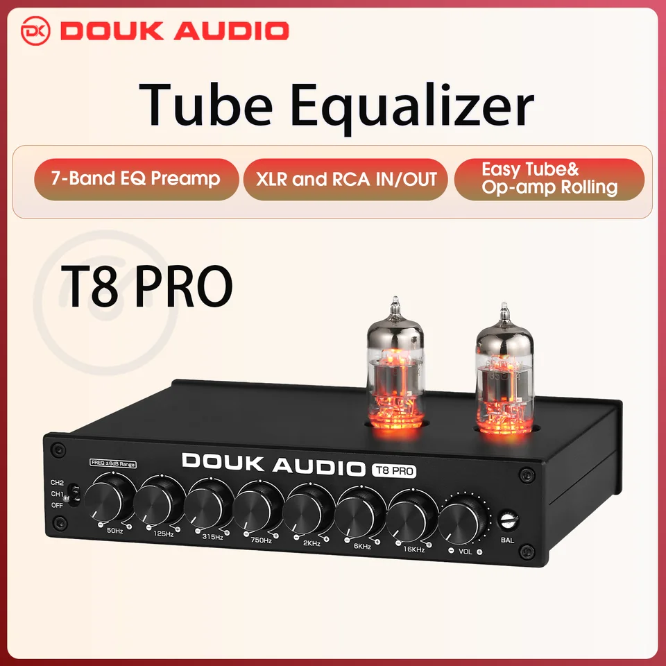 Douk Audio 2-Channel Bluetooth Vacuum Tubes, Preamplifier, Hi-Fi Headphone Amplifier, USB DAC PC Sound Card, Wireless Receiver, Audio Preamp with VU Meter, Optical, Coaxial, APTX, LDAC Douk Audio 2-Channel Bluetooth Vacuum Tubes, Preamplifier, Hi-Fi Headphone Amplifier, USB DAC PC Sound Card, Wireless Receiver, Audio Preamp with VU Meter, Optical, Coaxial, APTX, LDAC