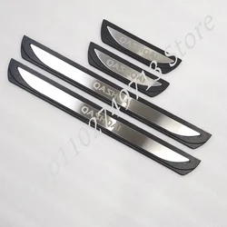 For Nissan Qashqai J12 2022 2023 Car Styling Door Sill Scuff Plate Guard Stainless Door Sills Protector Sticker