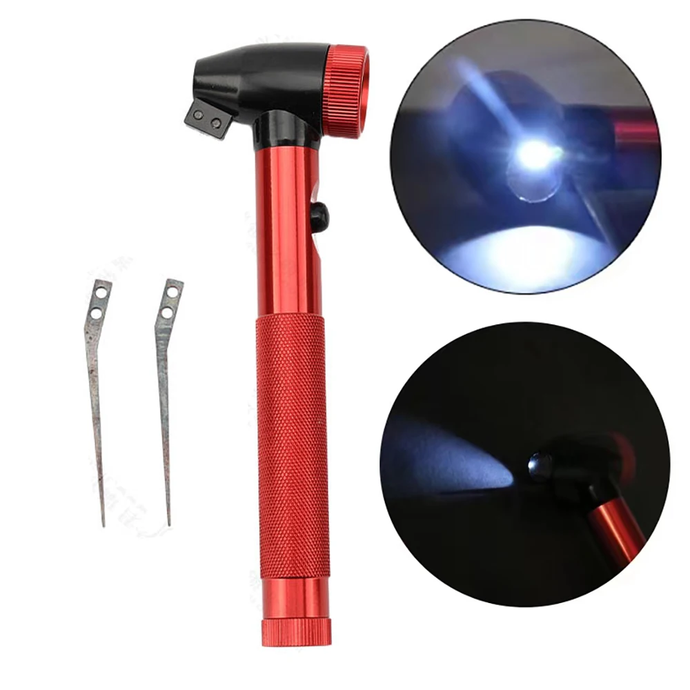 Locksmith Tool Hawkeye Dial Needle Red With 2PCS Straight Needle With Lamp Magnifying Glass