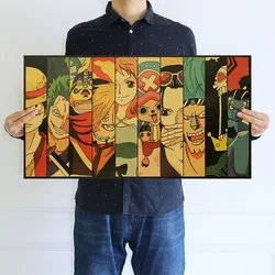 Anime ein Stück Poster Ruffy Cartoon Charakter Poster Oronoa Zoro Ace Wandbehang Malerei Dekoration Freund Geschenk