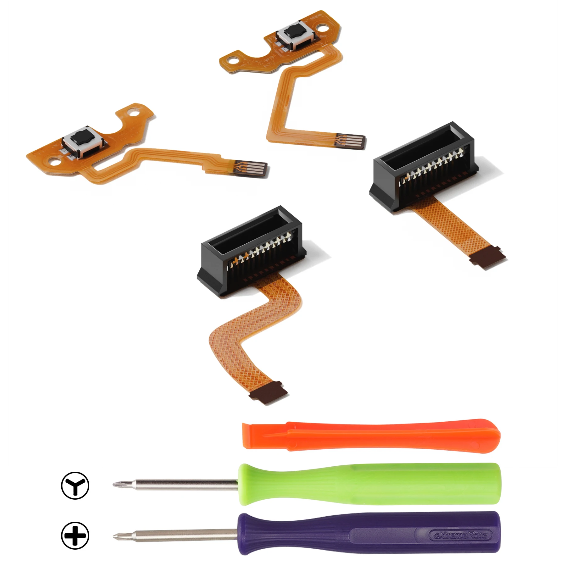 eXtremeRate Charging Connector Female Socket Port FPC Cable Repair Parts for Joycon 2, Ribbon Flex Cable for Nintendo Switch 2