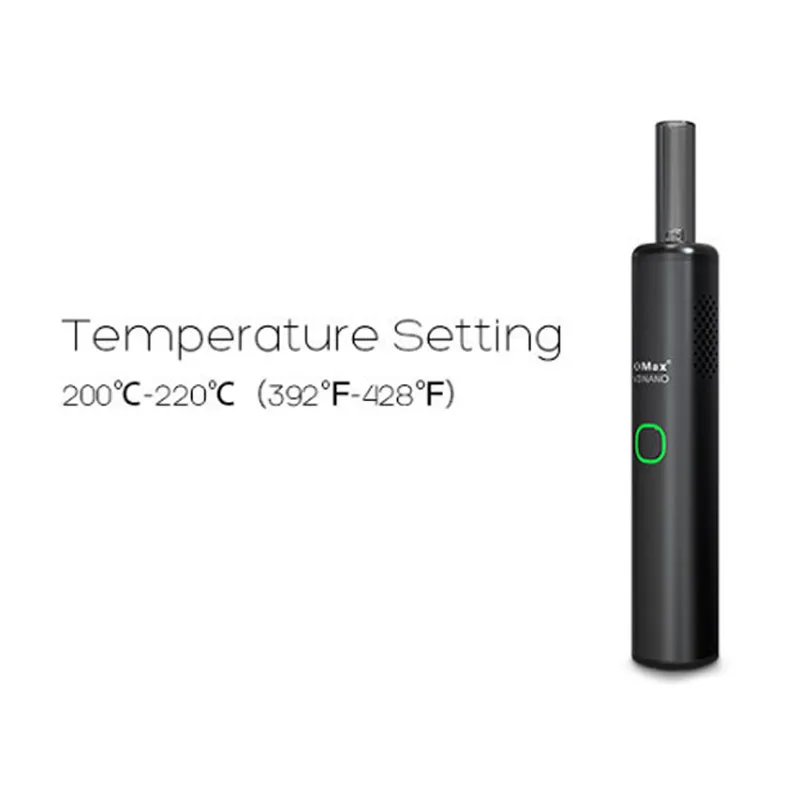 Original Xmax V3 Nano Kit ปากกา Vape Wax & สมุนไพรแห้ง Vaporizer 1000mAh แบตเตอรี่ USB-C Charger แก้วปากเป่าอิเล็กทรอนิกส์บุหรี่