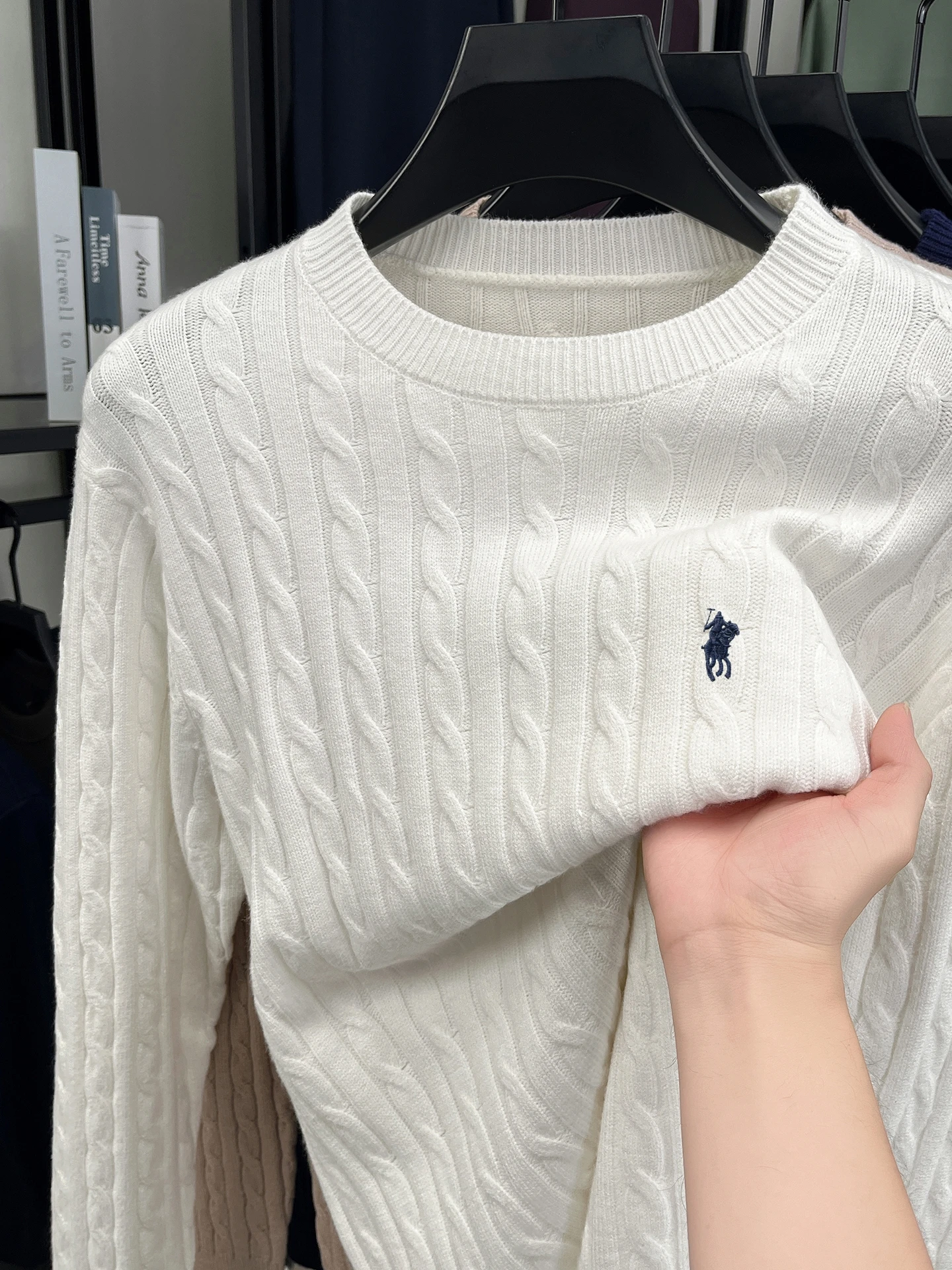 Designer brand round neck sweater men's autumn winter new fashion jacquard classic Paul Golf embroidery casual knitted pullover