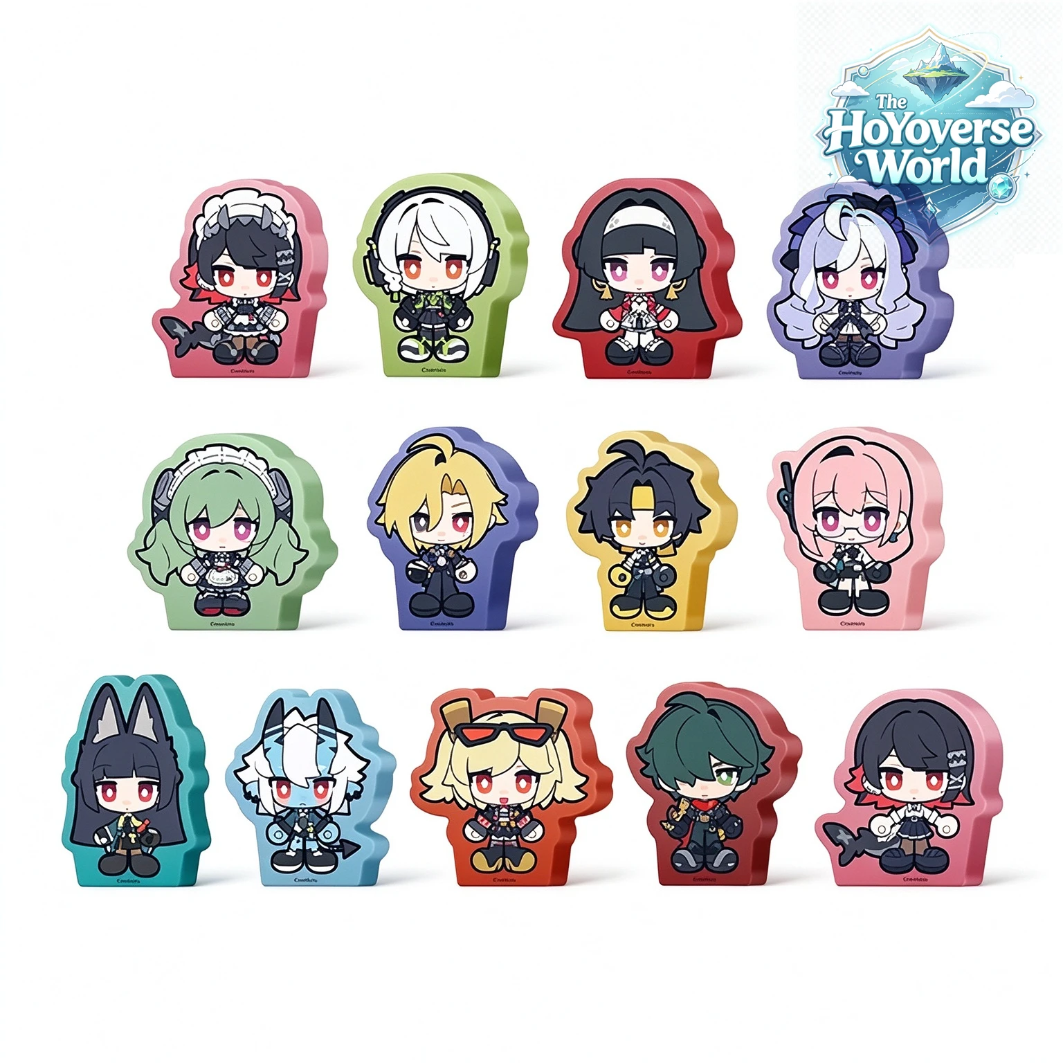 [Original] MiHoYo Game Zenless Zone Zero Agent Mini Acrylic Stand Anime Cosplay Bracket Miyabi Hugo Ellen Cartoon Ornament 3 ZZZ
