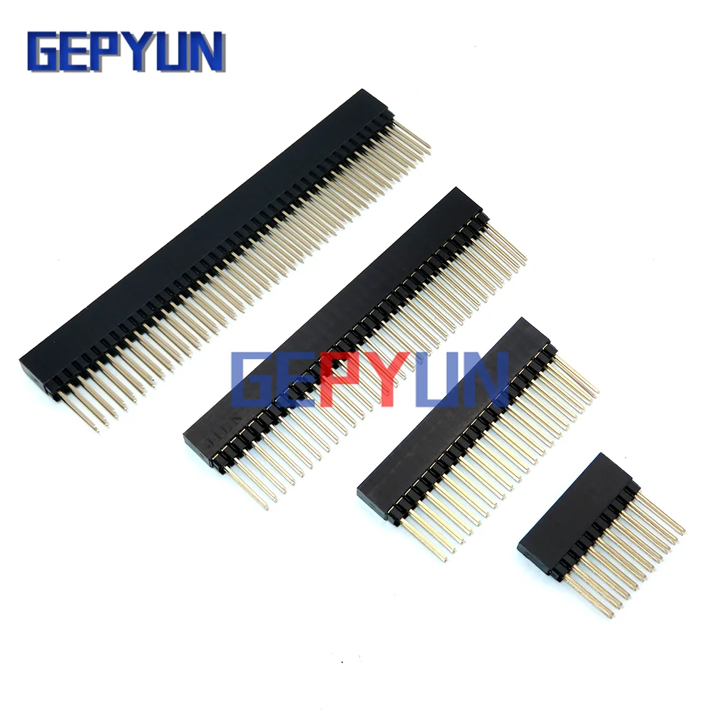 1 Piece 2.54mm 2x10P/16P/20P/25P/32P/40 Pin Female Stacking Header Connector Dual Row 2x20P PC104 For Raspberry Pi 2 Mode Gepyun