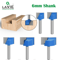 LAVIE 1pc 6mm Cleaning Bottom Bit Straight Router Bit Set Clean Milling Cutter Woodworking Power Machine-C C06006