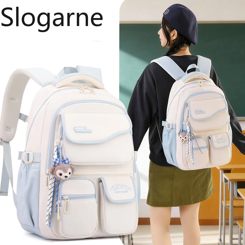 Women Fashion Travel Backpacks Students Sweet Lightweight Schoolbag Girls Large Capacity Notebook Junior and Primary School Bags