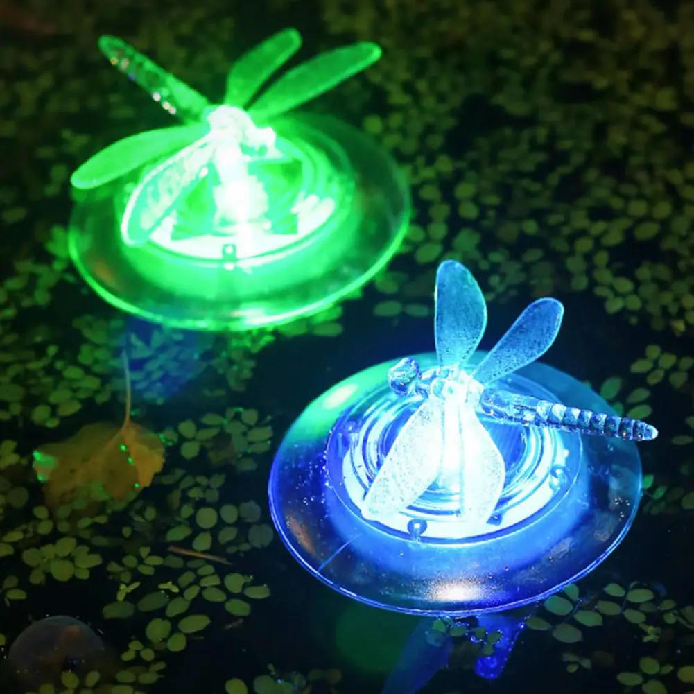 Innovative Solar Pool Light Colorful Floating Pool Light Anti-corrosion Lighting Dragonfly Water Drift Light