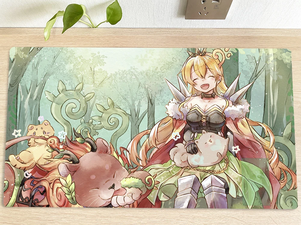 

Настольный игровой коврик YuGiOh Melffy Catty, ритуальный зверь, Tamer, Лара, TCG, коврик для игры в торговую карту, игровой коврик для мыши, коврик для мыши с бесплатной сумкой