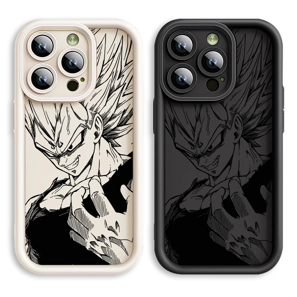 Coque DragonS BallS Vegeta pour iPhone 15Pro 14 16e 14+ 16 Pro Max 12 13 13Pro 15 Plus 11, coque souple 16+
