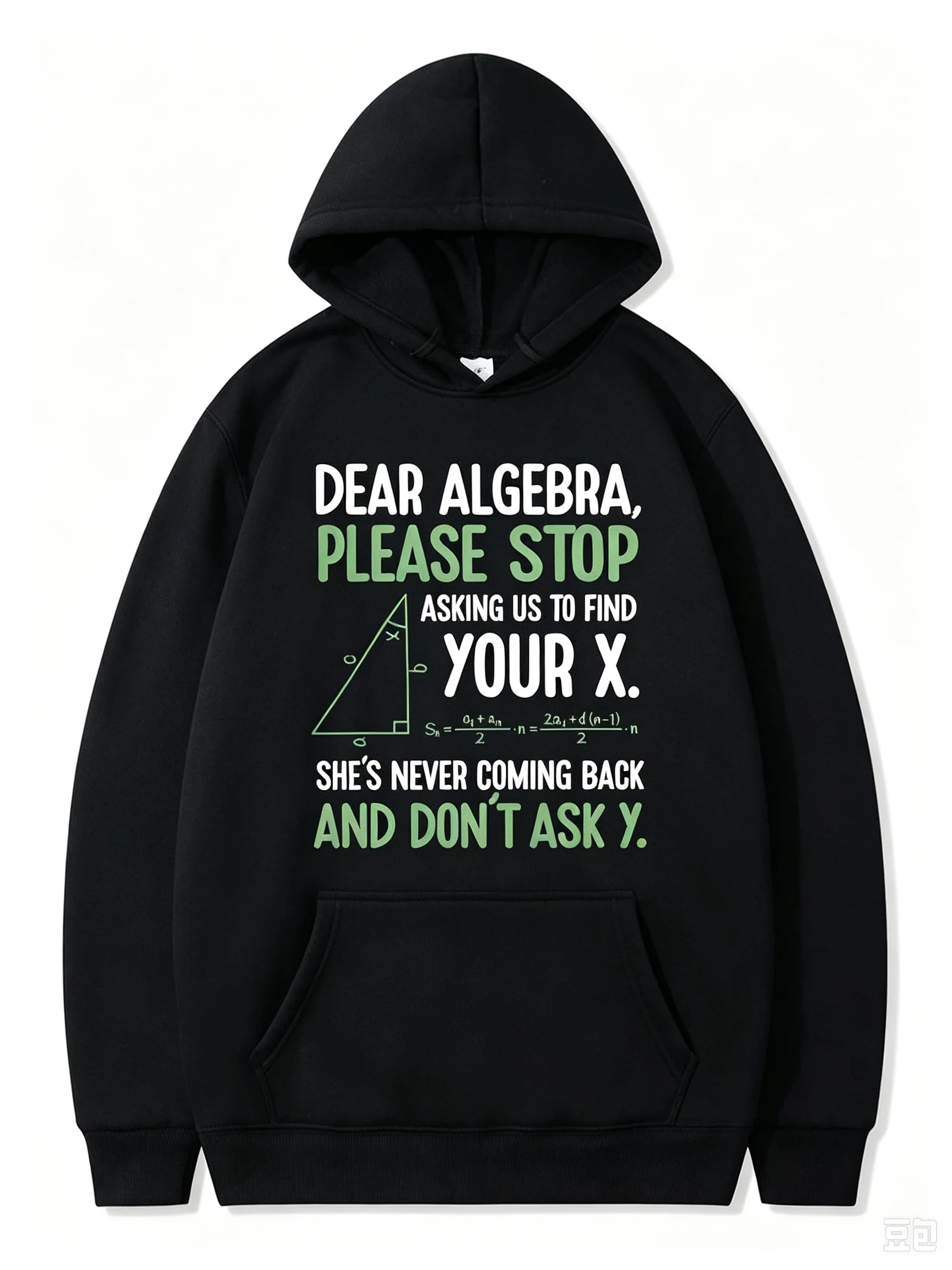 Mathematical formulas for geometric triangles Men's Sweatshirt FUNNY Print Hoodie Casual Sports Top Autumn Winter Outdoor Hooded