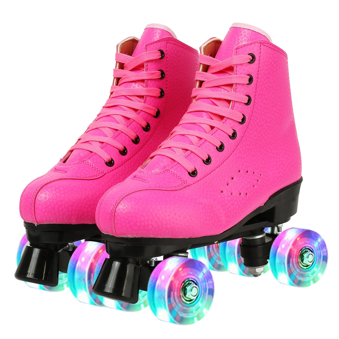 wholesale Roller Skates Rubber & PU Leather Sport Outdoors Quad Roller Skate shoes for adult 518801