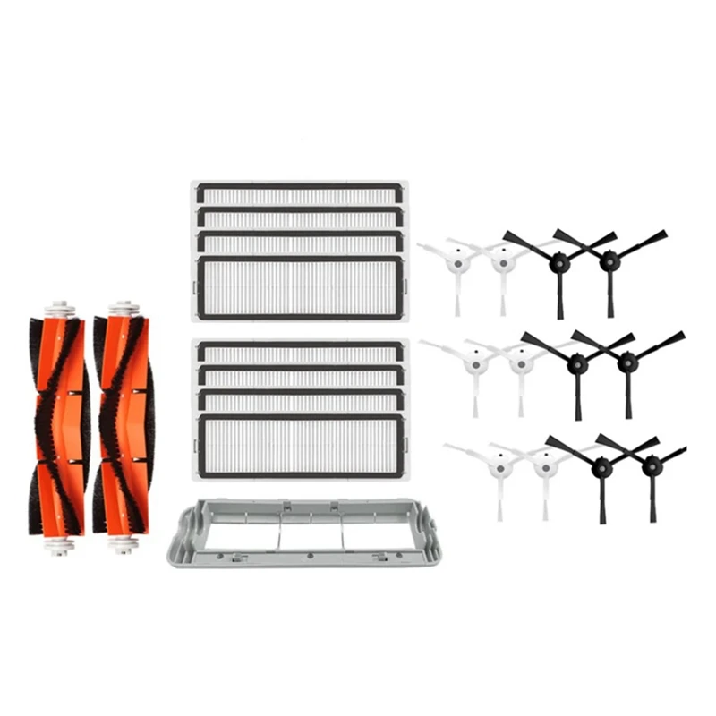 

23 Pcs Ultra Durable Accessories For Roborock S5 S50 S6 Pure E4/For Xiaomi Mijia 1S Vacuum Cleaner Accessories